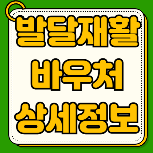 발달재활바우처 카드 신청 방법 사용처 찾기 대상 조건 언어치료 본인부담금 후기