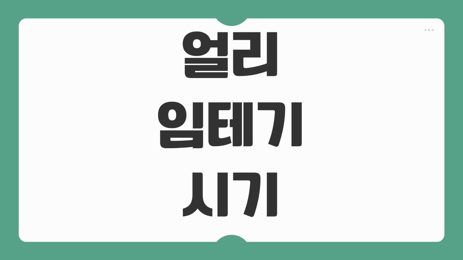 얼리 임테기 시기 사용방법 정확도 브랜드 비교 후기 착상혈