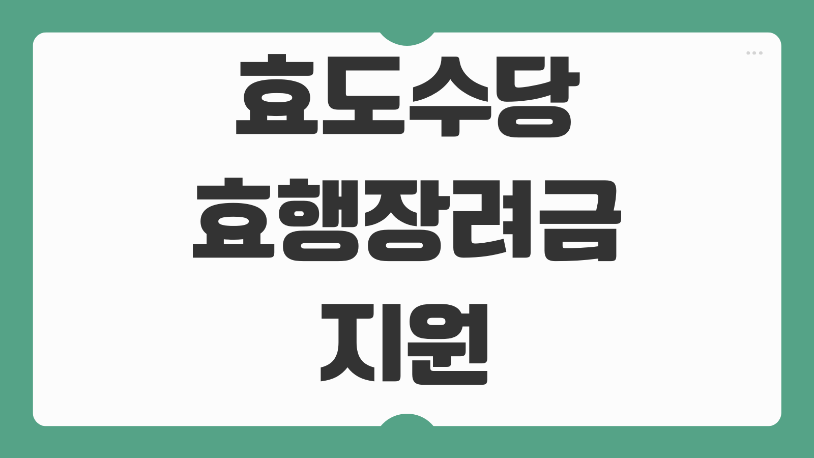 효도수당 효행장려금 지원 신청방법 지역별 지급 대상 나이 조건 신청 서류