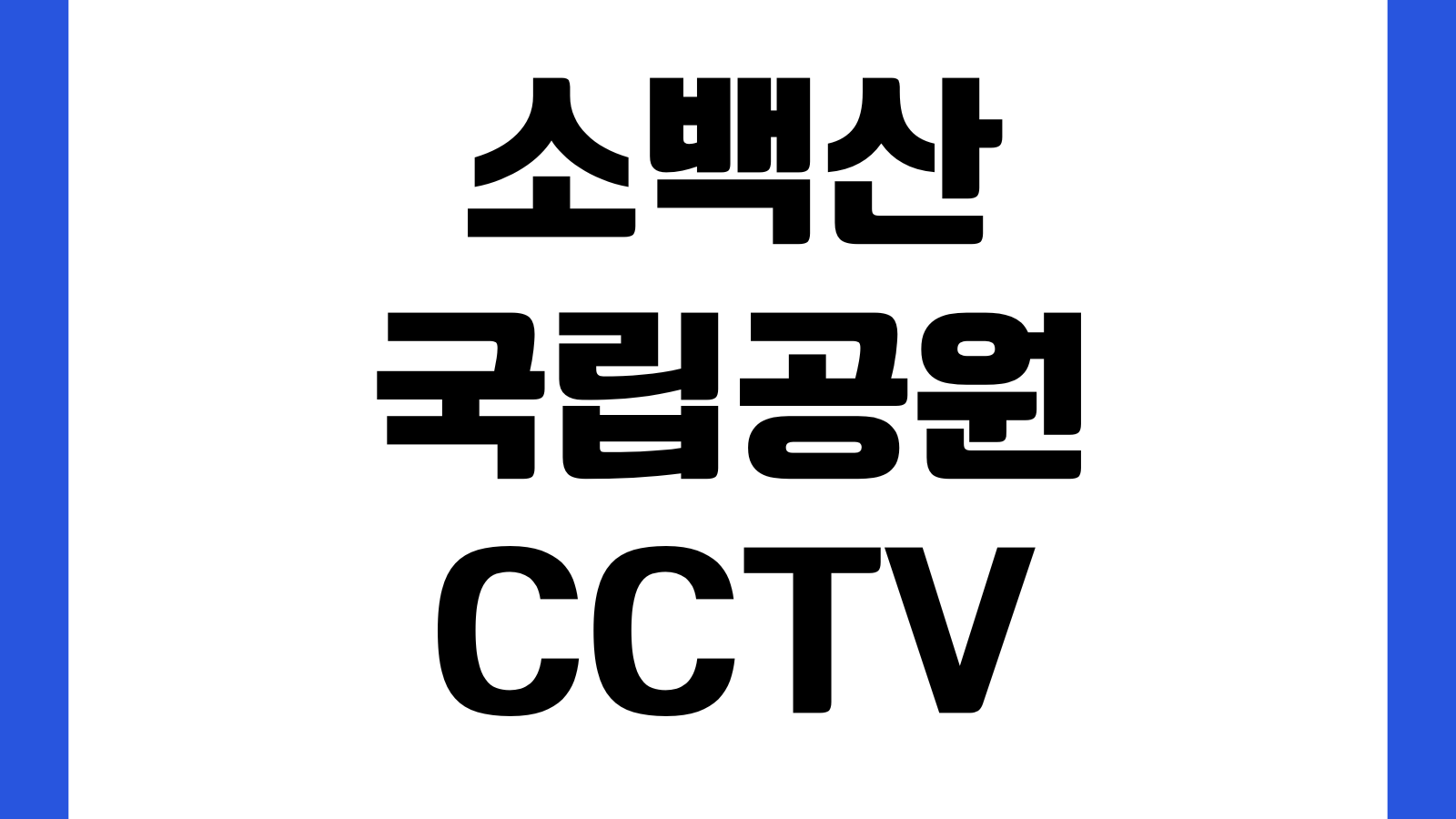 소백산 국립공원 CCTV 바로보기 실시간 날씨 탐방로 통제상황 정상풍경 확인