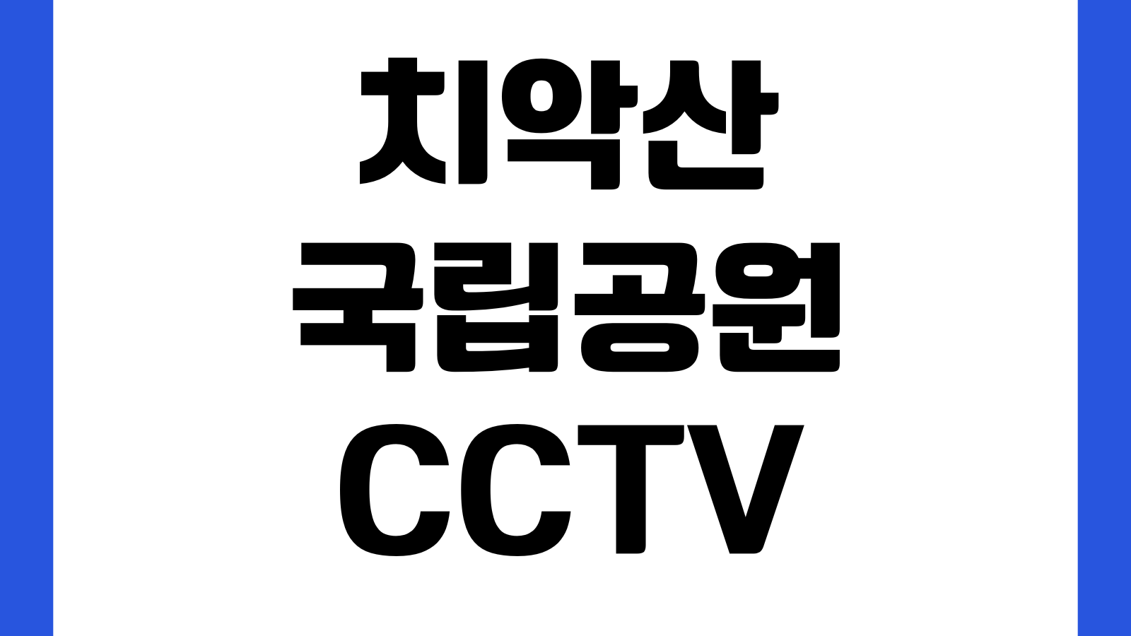치악산국립공원 CCTV 실시간 바로보기 날씨 탐방로 통제상황 주차장 정보 확인