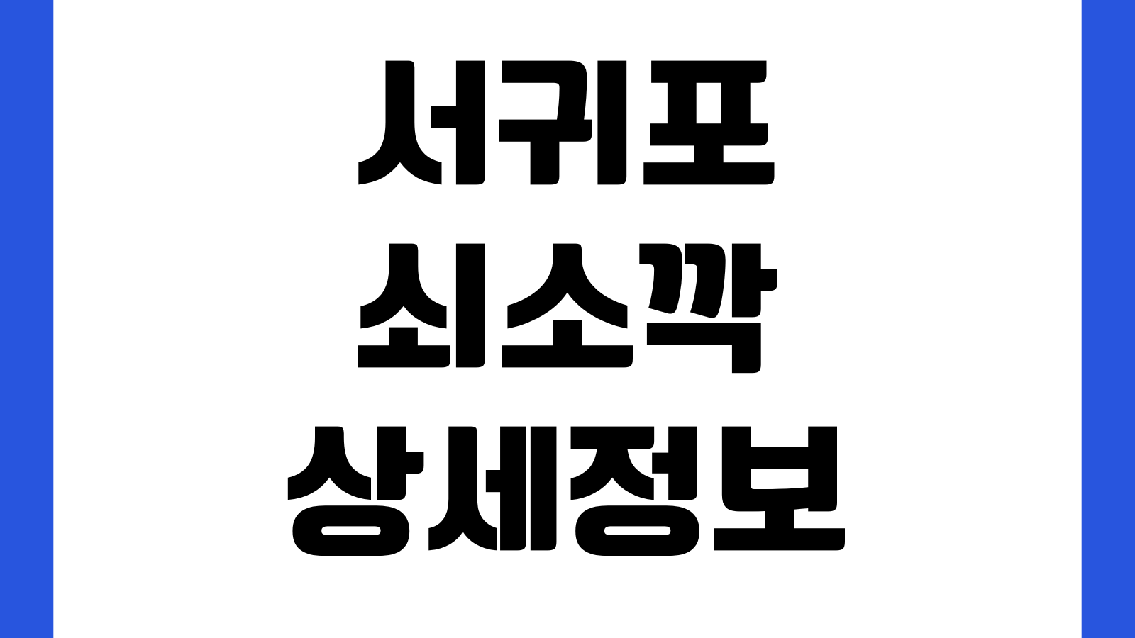 서귀포 쇠소깍 테우예약 요금 주차장 운영시간 소요시간 현장대기